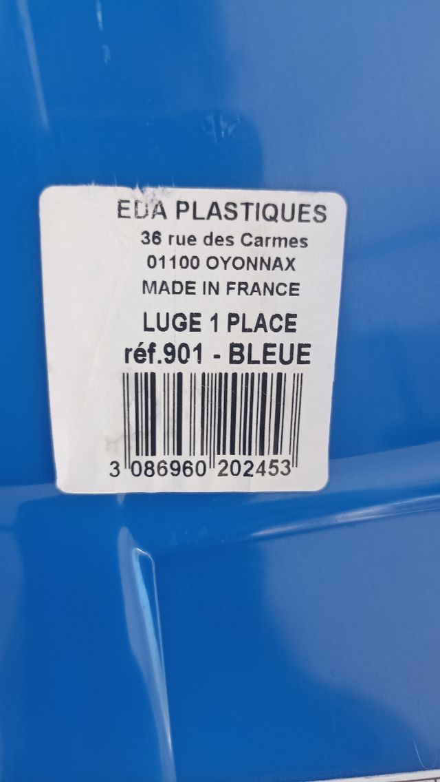 Trineo nieve de una plaza