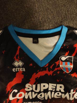 Maglia Calcio Catania bimbo 3/4 anni nuova