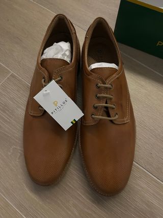 Zapatos Pitillos Piel Marrón