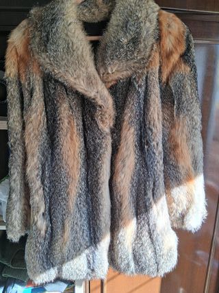 Chaquetón piel zorro natural vintage