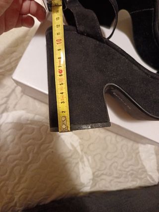 Sandalias negras tacón plataforma