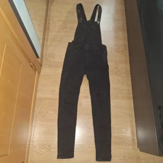 Peto vaquero negro talla 36