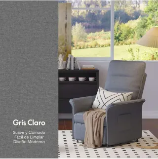 Sillón Relax Eléctrico Gris