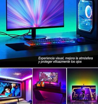 Tira LED 3m con Mando y Control por Sonido