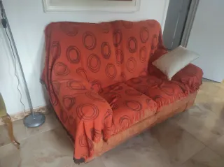 Sofá 2 plazas con asiento extraíble