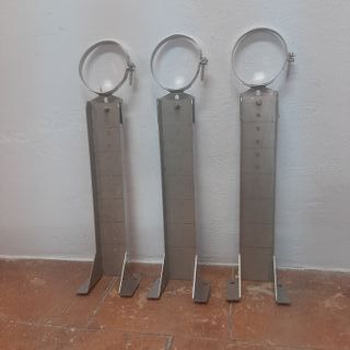 Tubos y anclajes para chimenea