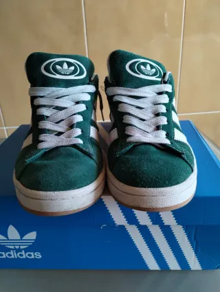 Zapatillas Adidas Campus Verdes Blancas
