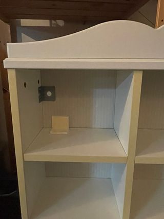 Estantería de pared madera blanca