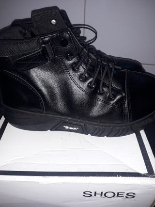 Botines negros, unisex 