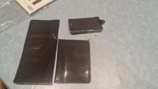 Set de viaje 3 piezas: pasaporte, maleta, billete