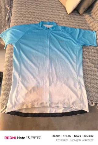 Maillot Ciclismo Degradado Azul y Blanco