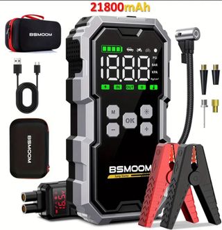 Arrancador Coche 12V con Compresor 21800mAh