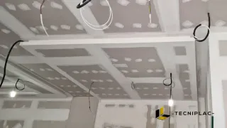 Instalacion techo pladur con focos led (metodo rap