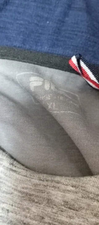 Felpa Fila Uomo Grigia e Blu