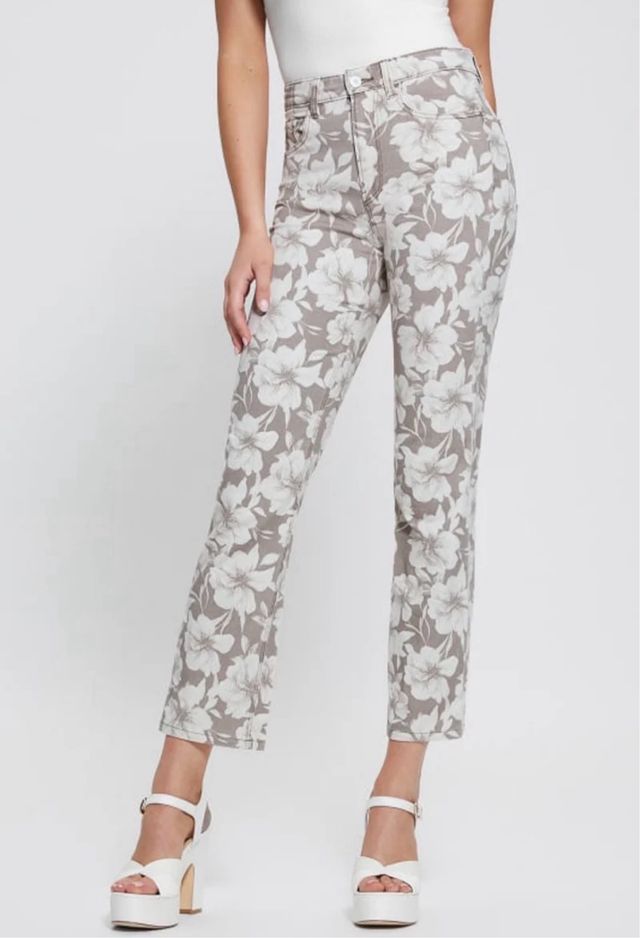 Jeans Slim 7/8 Guess – Motivo floreale Taglia L 31