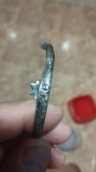 Pulsera antigua plata estrella