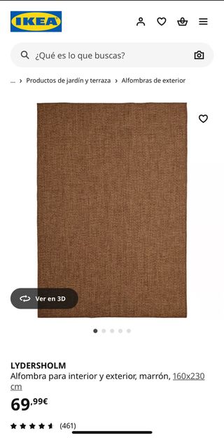 Alfombra LYDERSHOLM 160x230 cm