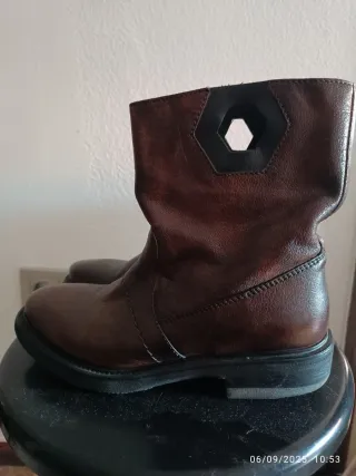 Botines marrones de cuero