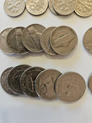 Lote de monedas de Estados Unidos de distintas 