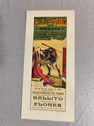 Cartel Toros Vinaroz 1907