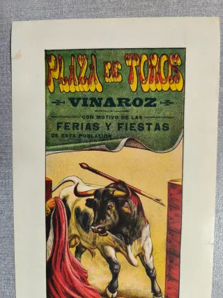 Cartel Toros Vinaroz 1907