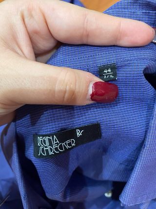 Camicia uomo blu