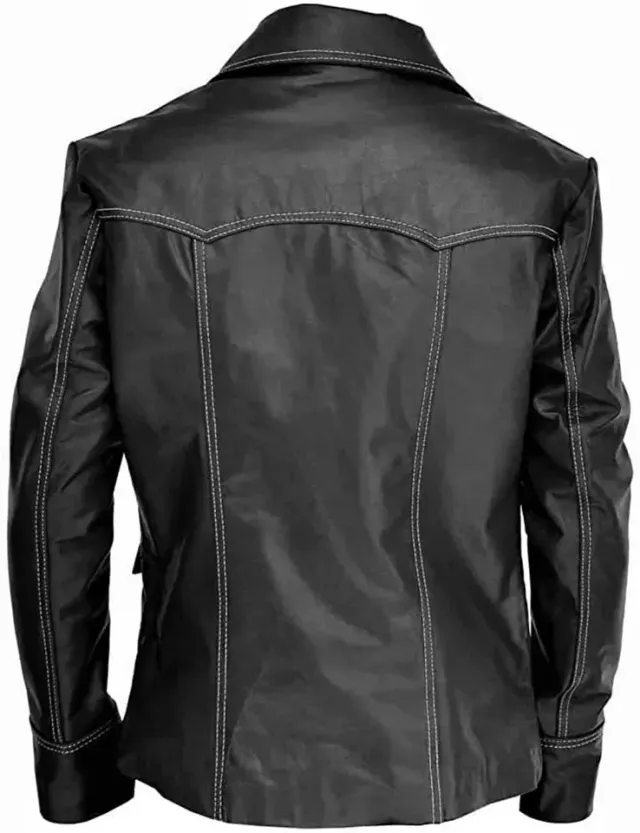 Chaqueta de piel ULTIMO Slim Fit Negra