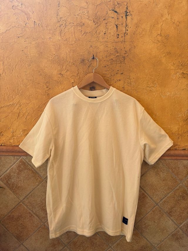Camiseta básica Pull&Bear M beige