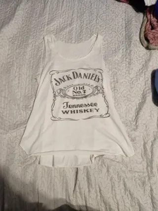 Camiseta Tirantes Jack Daniel's Blanca Talla Única