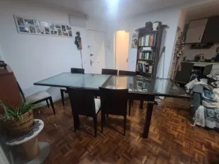 Mesa comedor extensible y 6 sillas
