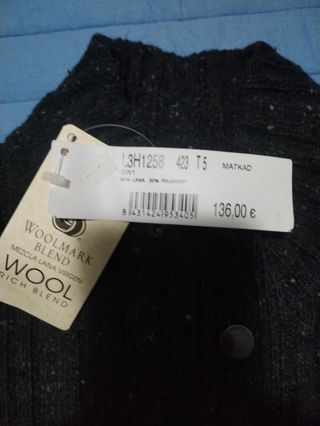Jersey Lana Gris Talla L