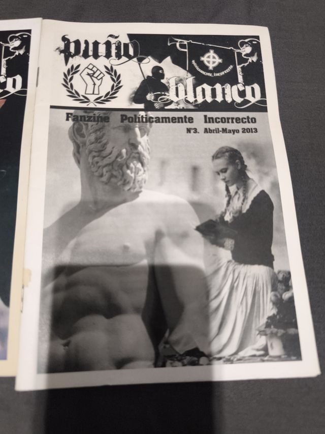 Lote Fanzines Políticos Tierra y Lucha, puño blanc