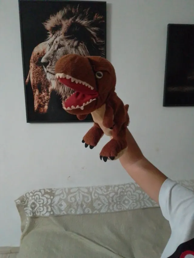 Marioneta Dinosaurio Peluche T-Rex