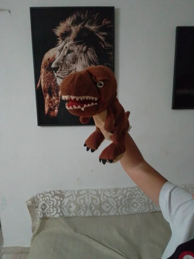 Marioneta Dinosaurio Peluche T-Rex