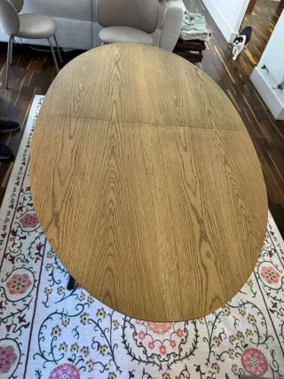 Mesa comedor madera y metal