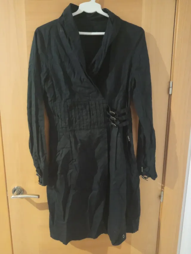 Vestido negro manga larga