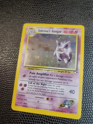 Sabrina's Gengar Pokémon Carta Stage 2