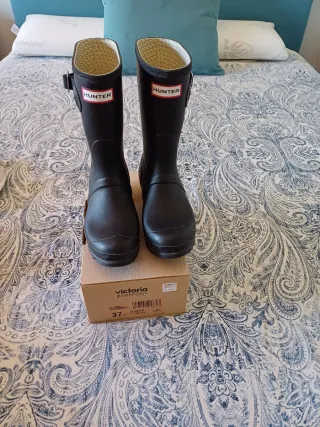 Botas de agua Hunter caña media talla 37. 