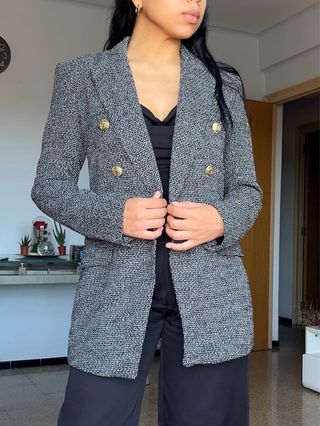 Americana Blazer ZARA Elegante de Invierno