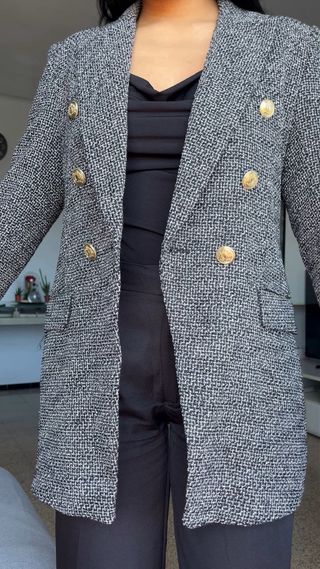 Americana Blazer ZARA Elegante de Invierno