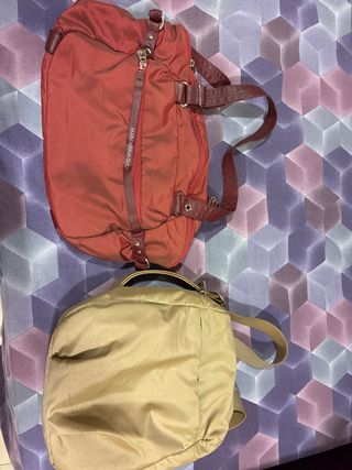 Bolso y Mochila Mandarina Duck Rojo y Beige