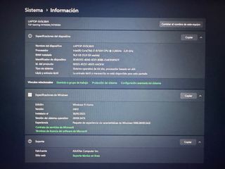 Portátil ASUS TUF Gaming FX705G (2019)