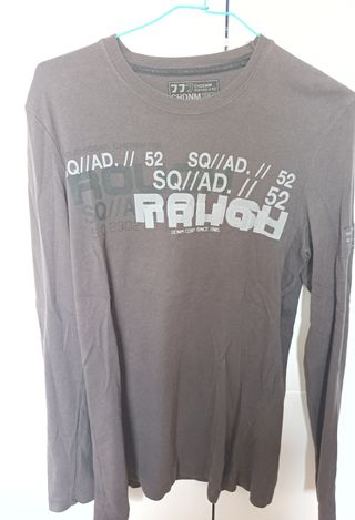 Camiseta manga larga C&A gris Talla M
