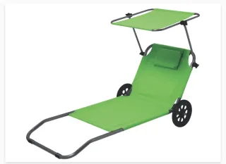Tumbona y Carrito Playa Ajustable