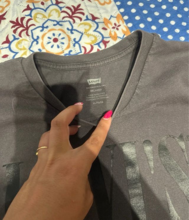 Camiseta Levi's gris hombre