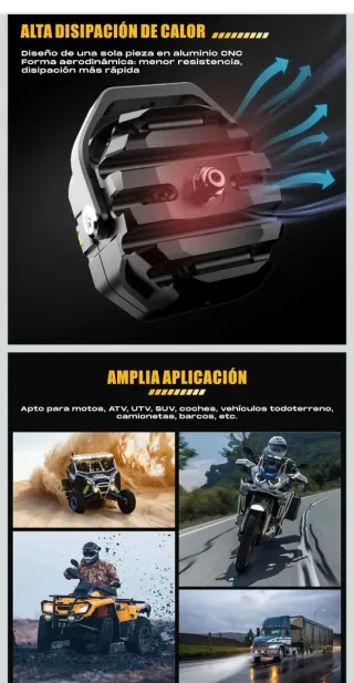 Luces LED para Moto, ATV, UTV, SUV