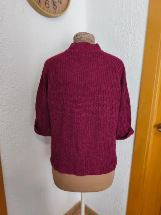 Jersey fucsia cuello alto