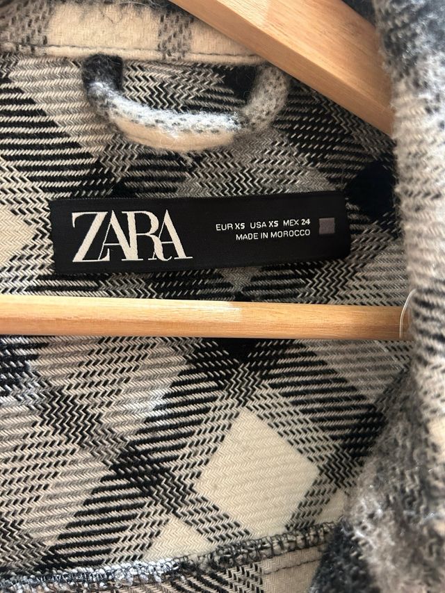 Sobrecamisa Zara cuadros