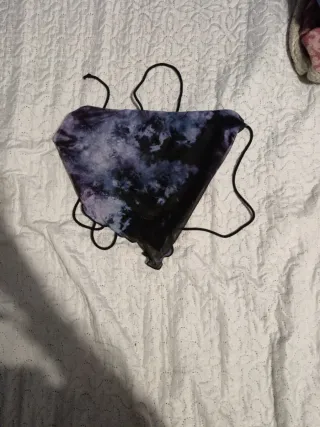 Top Tie Dye Negro y Morado