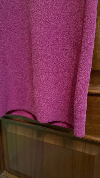 Vestido fucsia Zara cuello alto